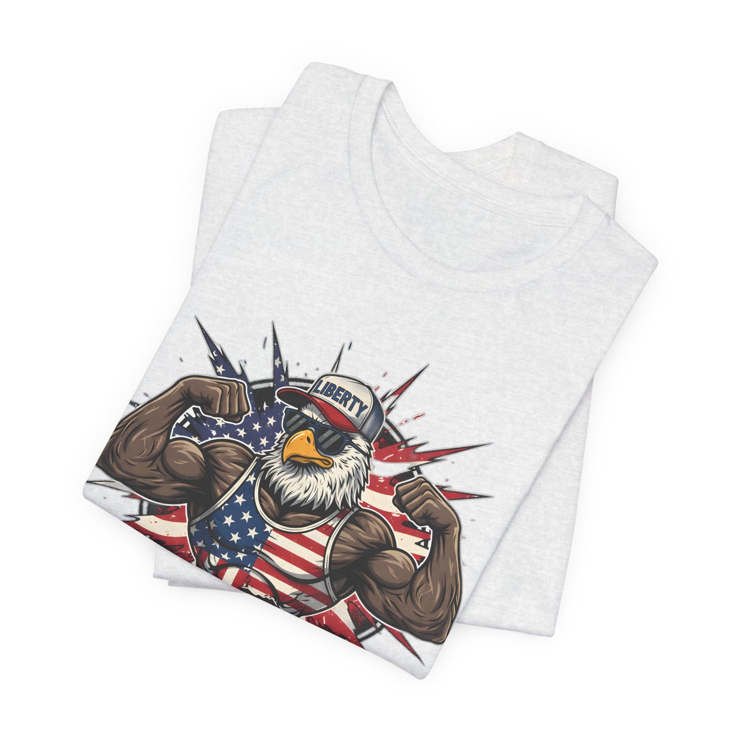 Freedom Flight T-Shirt — Patriotic Eagle Flag Graphic Tee